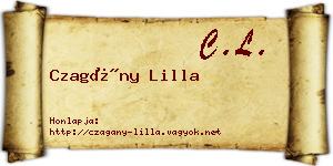 Czagány Lilla névjegykártya